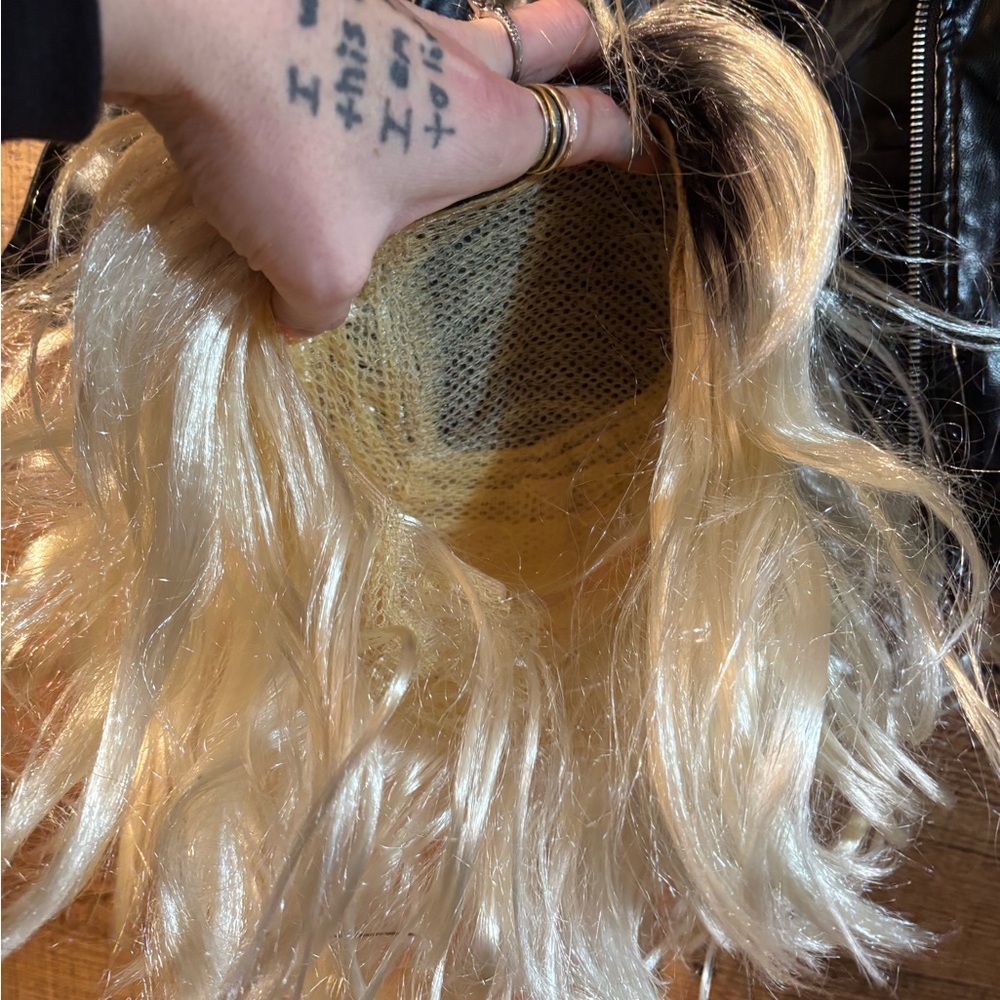 Spirit Halloween Bride of Chucky (Tiffany) biker jacket and wig costume - Picture 6 of 11